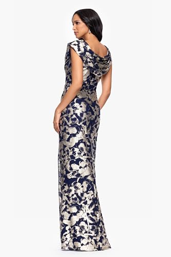 Image of Betsy & Adam Women's Cape Sleeve High Neck Bodycon Knee Length Dress with Cutout