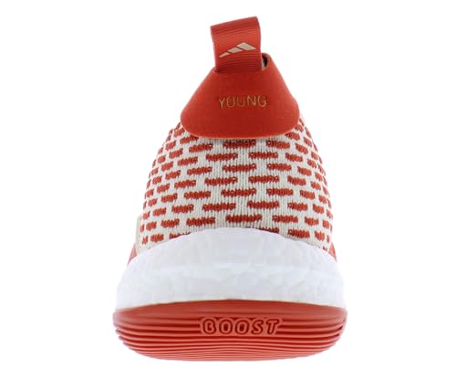 Image of adidas SM Trae 2 Unisex Shoes Size 13, Color: Cream /Orange