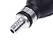2Pcs Bulb Type Rubber Fuel Transfer Vacuum Fuel Line One Way Fuel Valve Fuel Pump Line Hose Hand Primer Gasoline Petrol Diesel Pump For Marine Boat 6mm 9001080A (3/8)