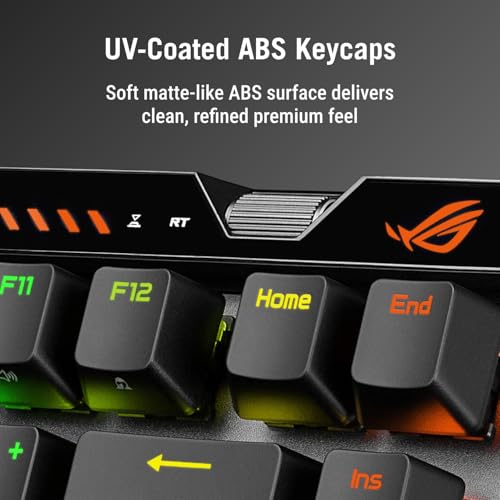 Image of ASUS ROG Falchion Ace 75 HE Wired Analog /Hall Effect Gaming Keyboard - 75% TKL, USB, Hot Swappable HFX V2 Magnetic Switch, Rapid Trigger, 8KHz Polling, ABS Keycap, Carry Case, Web-based Config - Black