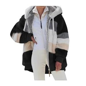 Veste Femme Polaire Chaud Sweats à Capuche, Veste Femme Hiver Zippée Doublure Hoodies Sweatshirt, Manteau Hiver Femme En Peluche Épaissir Doux Chic, Gilet Femme Long Capuche Grande Taille Blouson