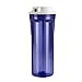 iSpring HC12 1/4'' custodia filtro acqua trasparente per sistema di osmosi inversa, filtri da 2,5 pollici x 20 pollici, confezione da 1