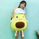 RUGUOAI Sombrero Aguacate Peluche Muñeca Almohada Muñeca Muñeca Niños Niña Regalo Forma Linda 80 cm (1.6) Sombrero Aguacate Frijol Ojo