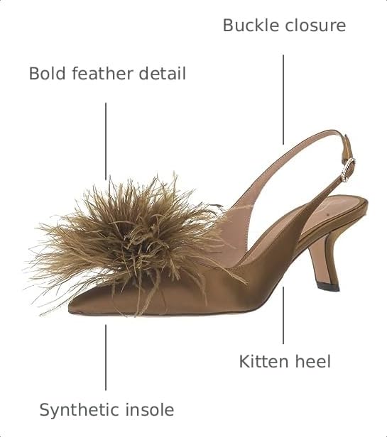 Image of Olive Bianka Feather Heels