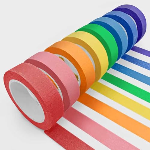 8PCS Colored Masking Tape for Crafts and DIY