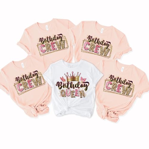Birthday Queen Shirt, Brithday Crew Shirt, Birthday Group Shirt,Personalized Birthday Group Shirt, Custom Birthday Squad T-shirt, Family Matching Birthday Shirt, Birthday Squad T-shirt