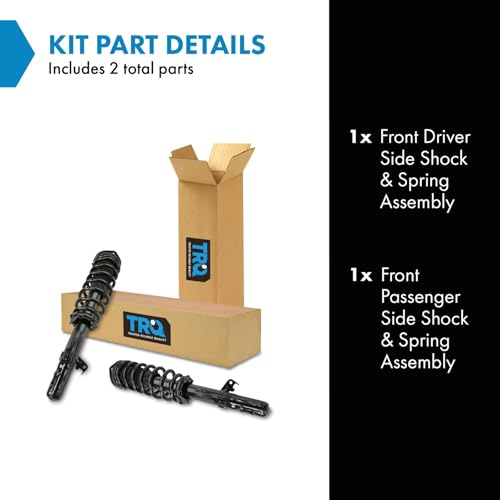Image of TRQ Struts Shock & Spring Front Left & Right Pair Set for Ford Fusion Mercury Milan