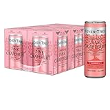 Fever-Tree Sparkling Pink Grapefruit – Premium Soda Mixer for Cocktails and Mocktails, 8.45 fl oz Cans, Pack of 24 – Naturally Sourced, Non-GMO