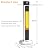 Outdoor Electric Patio Heater with Remote, 1500W Infrared Heater, 35In Towel Space Heater W/9 Heat Levels, 3s Fast Heating, 24H Timer, Tip-Over Protection for Indoor/Outdoor Backyard