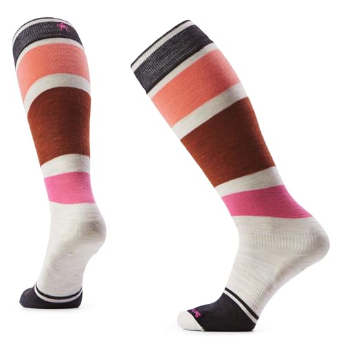 Smartwool, Women's, Snowboard Targeted Cushion Over-the-Calf Socks, Wild Salmon, Medium