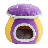 Cama Cueva para Gatos,De Perros con Diseño De Champiñón Semi Cerrado | Cama Térmica Gatos | para Interior Sala De Estar Dormitorio Balcón Apartamento Hogar