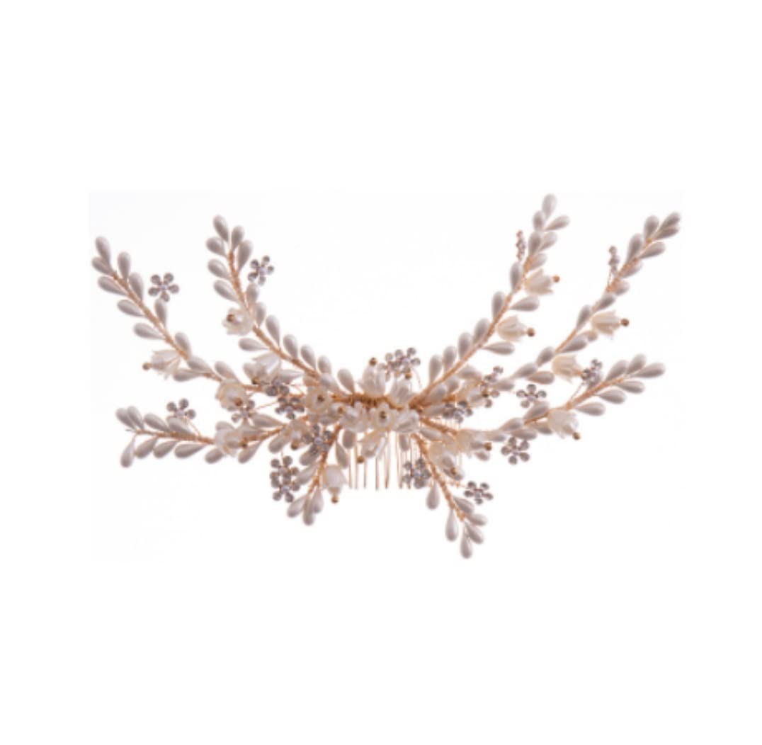 Pettini Laterali Donna Pettini per Capelli Fasce per Capelli da Sposa Accessori per Capelli da Sposa Pettine per Capelli in Cristallo Floreale Fascia per Capelli Pettinini Fermacapelli