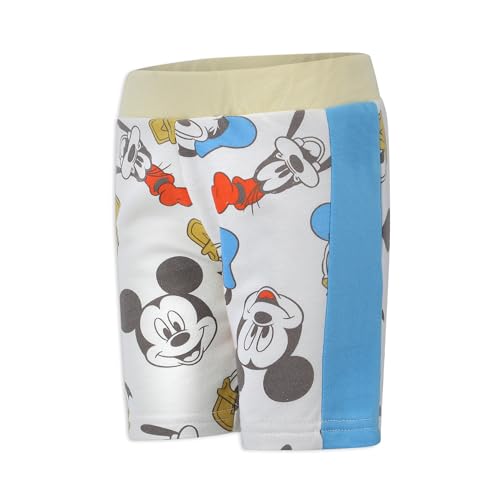 Image of Disney Mickey Mouse Boys Shirt and Shorts outfit Set 2 Piece Mickey and Friends for Toddlers and Little Kids