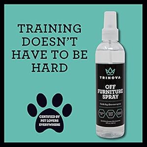 Trinova Off Furniture Spray – Deterrent for Pets, Cats, Dogs, Puppies, Kittens – Anti-Scratch Rosemary, Ginger, Geranium, Lemongrass Training Aid