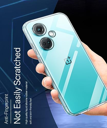 Image of WOW IMAGINE Crystal Clear Transparent Back Case Cover for 1+ OnePlus Nord CE 3 5G | Full Device & Camera Protection Shockproof TPU | Flexible Silicone Back Cover Case - Transparent