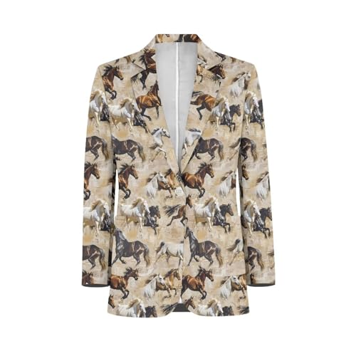 Women's Casual Blazers One Button Lapel Collar Sports Coat with Pocket Lightweight Long Sleeve Suit Jackets4