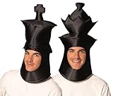 Rasta Imposta Ultimate Deluxe Black King and Queen Chess Headpieces Couple Halloween Costumes, Mens Womens, Adult One Size