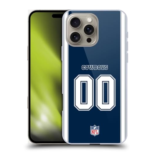 Coque NFL Dallas Cowboys pour iPhone 16 Pro avec numéro personnalisé par Head Case Designs