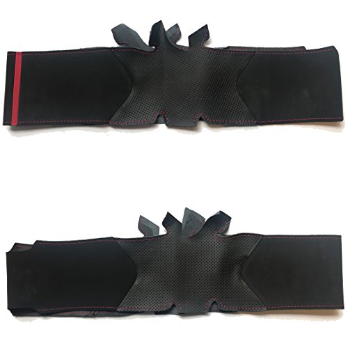 Loncky Genuine Leather Steering Wheel Cover For Mercedes Benz C300 / Mercedes Benz Cla250 Glc300 Cls400 Cls450 /E300 / Gla250 Glc300 Gle300 Gle350 Gle400 Gle550 Gls450 Gls550 /Metris Accessoris #TOP3