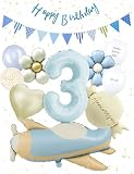 誕生日 バルーン バースデー 飾り付け 3歳 happy birthday ガーランド大きい 数字 バルーン 65cm くすみブルー 飛行機風船 13点セット バースデーバルーン バースデー 風船 くすみ ニュアンスカラー デコレーション 紙吹雪風船 セット アルミ風船 子供 女の子 男の子 大人 シンプル 飾り