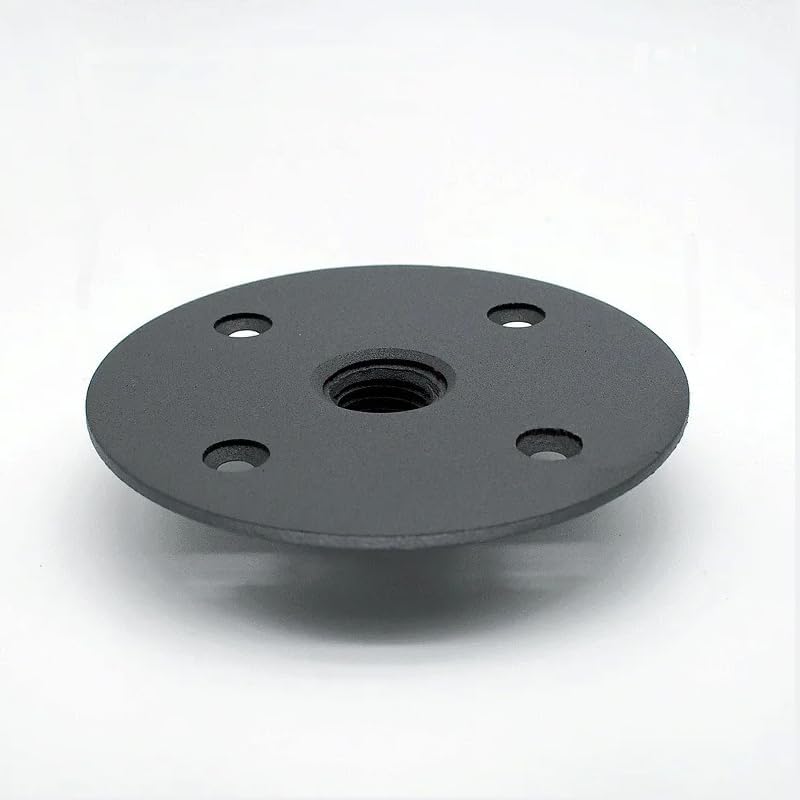 1PC Loud Speaker Box Accessories with Top Hat, DJ Speaker Mounting Flange 118mm M20 Thread Top Hat Steel for Subwoofer Home Theater Professional Audio Mixer