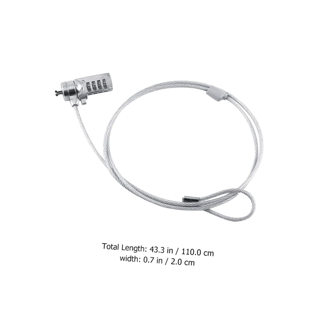 Mikikit Combination Bike Lock Heavy Duty Steel Wire Security Lock for Bicycles Laptops Resettable Anti-Theft Device with Combinations for Mountain Road Bikes