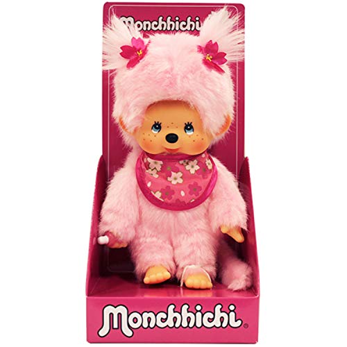 Bandai – Monchhichi Pinky Sakura Rose – Ikonisches Affenkuscheltier der 80er Jahre – Superweiches Kuscheltier 20 cm für Kinder… – Ansicht 6