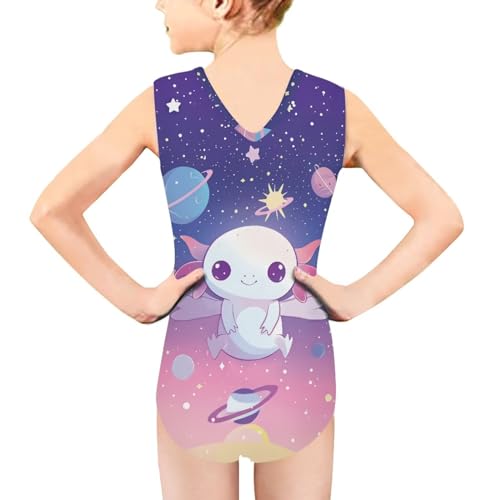 Image of Biyejit Girls Leotards Dance Sport Wear Gymnastics One-Piece Swimwear for Kids 3-14 Years