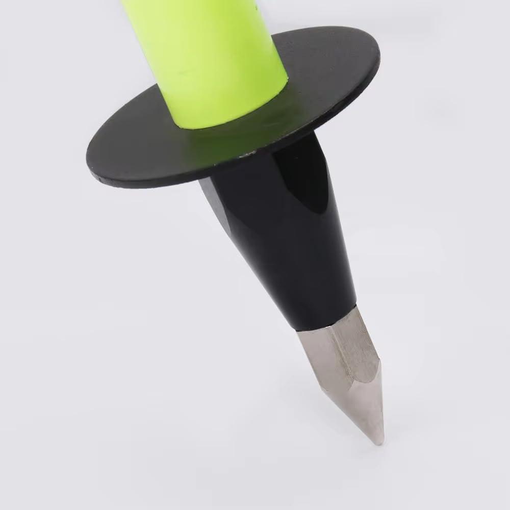 Trípode de liberación de pulgar, trípode profesional de aluminio para postes de prisma y topografía, compatible con estaciones totales y equipos de topografía, verde