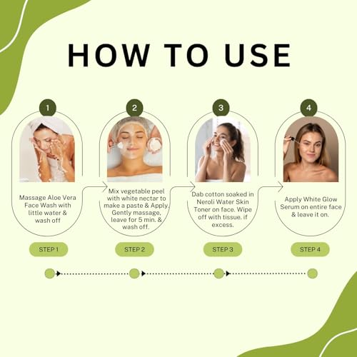 Image of Aroma treasures Skin whightening & brightening facial kit - for Dry skin