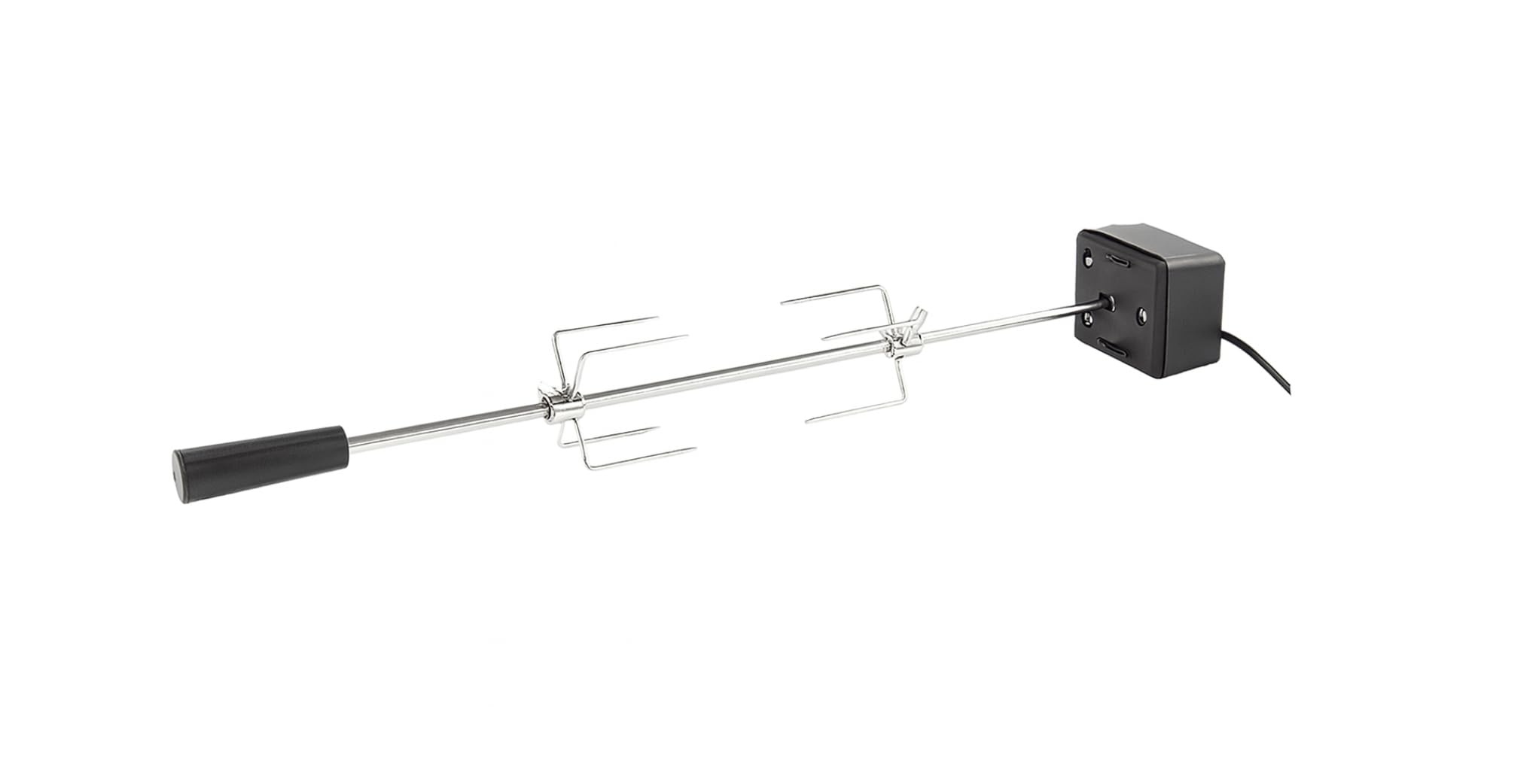 CosmoGrill Rotisserie Spit Grill Skewer Battery Powered Motor for Gas Barbecue (Platinum 6+2 & Premium Black 6+1)