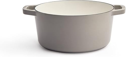 Miniatura 10 de Milo by Kana - Horno holandés de hierro fundido esmaltado de 3.5 cuartos con tapa, olla de primera calidad, revestimiento de esmalte por dentro y