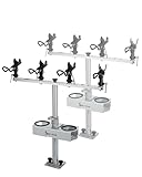 Spirrelab Spider Fishing Rod Holders for Boat, Aluminum Crappie Fishing Pole Mount, Adjustable Height & Angle, Boat Rod Rack for Spider Rigging