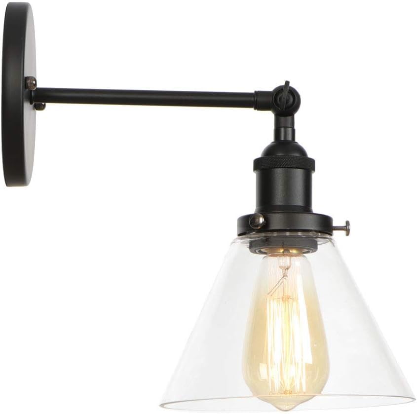 Lámpara de pared industrial para un vestíbulo acogedor y luz de noche en dormitorio 4