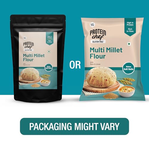 Image of Lo Foods Gluten Free Multigrain Atta 5 Kg, Multi Millet Flour, High Fibre, High Protein, Gluten Free Atta