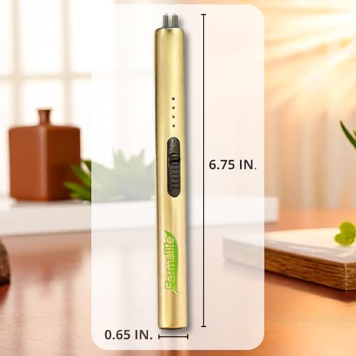 Encendedor eléctrico recargable USB FERMALIFE dorado miniatura 3