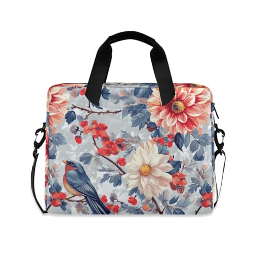 Maletín portátil para laptop 15.6 pulgadas con diseño de flores miniatura 1
