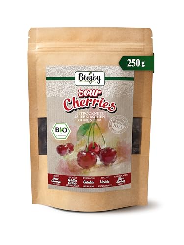 Biojoy BIO-Sauerkirschen getrocknet (250 g), entsteint und ungeschwefelt