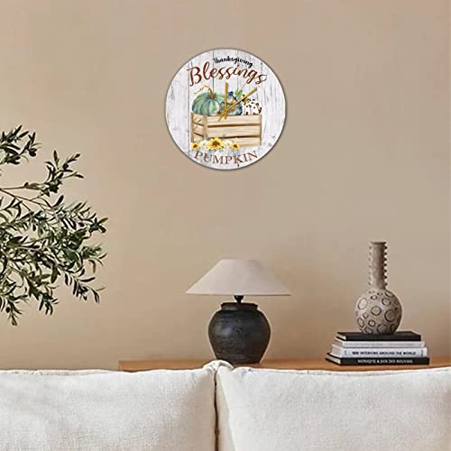 Horloge en bois Thanksgiving citrouille, le cadeau idéal pour la décoration de la maison