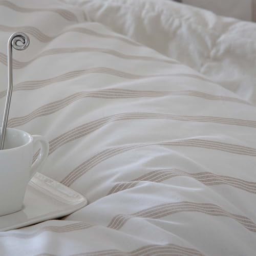 Miniatura 5 de COTTON ARTean Funda nordica Cama 105 Percal Algodón 200 Hilos Ali Beige | Incluye 2 piezas: F.Edredón 180x220 +1 F.de Almohada Cierre Botones. Certificado OEKO-TEX