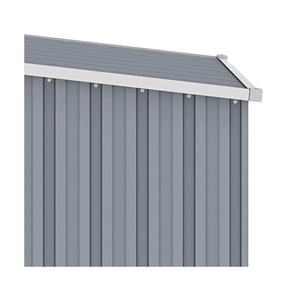 Leepesx Gerätehaus, Geräteschuppen, Gartenhütte, Fahrradgarage, Gartenschuppen, Gartenhã¤User & Aufbewahrung, Grau… – Bild 7