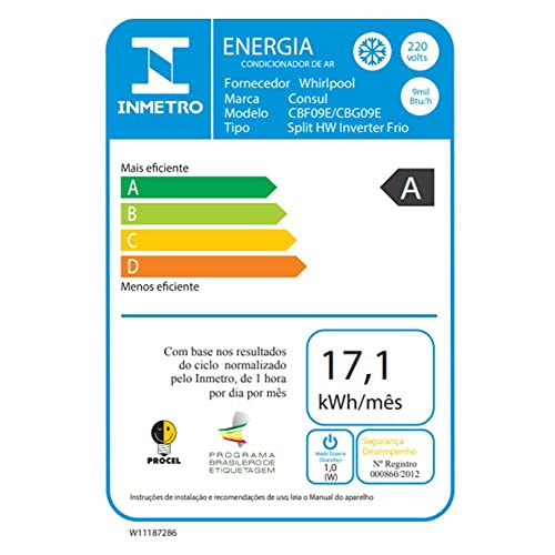 Ar Condicionado Split Inverter Consul 9000 BTUs Frio 220V