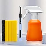 Beautysaid Window Film Kit Window Privacy Film Installation Tools，Apply Glass & Car Windows Tint Kit 3 Pieces Includes Vinyl Squeegee Film Knife Spray Bottle