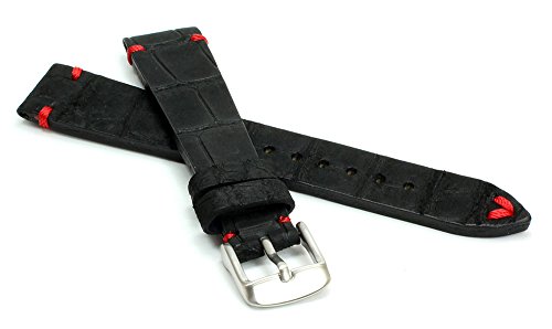Sulla 4112345149620 bracelet pour montre en cuir nero pour remplacer votre ancien bracelet