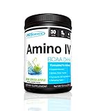 PEScience Amino IV, Sour Green Apple, 60 Scoop, BCAA and EAA Powder with Electrolytes