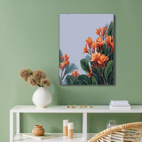 Art mural plantes pour moderniser un salon sans travaux | Poster forêt tropicale gris clair 50x70