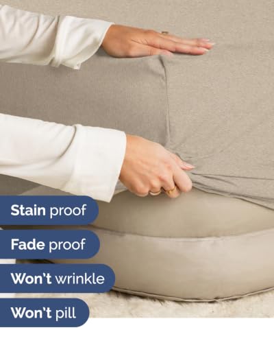 Image of CGK Linens 2 Pack Extra Deep Twin Fitted Sheets - Heathered Beige