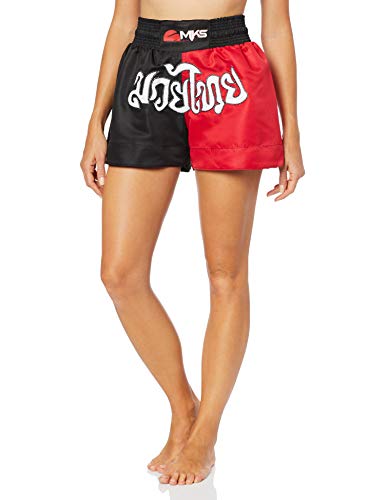 MKS Shorts Muay Thai , M, Preto e Vermelho