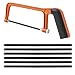 Professional Small Hacksaw, Adjustable Angle with 30 Saw Blades