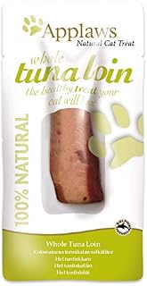 Applaws 100% Natural Cat Treats, Whole Tuna Loin Cat Snack, 30g Pouch (Pack of 12)
